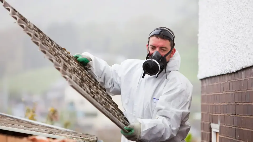 Illustrative professional asbestos-related building work. Not an AAG worksite or a verified local provider.