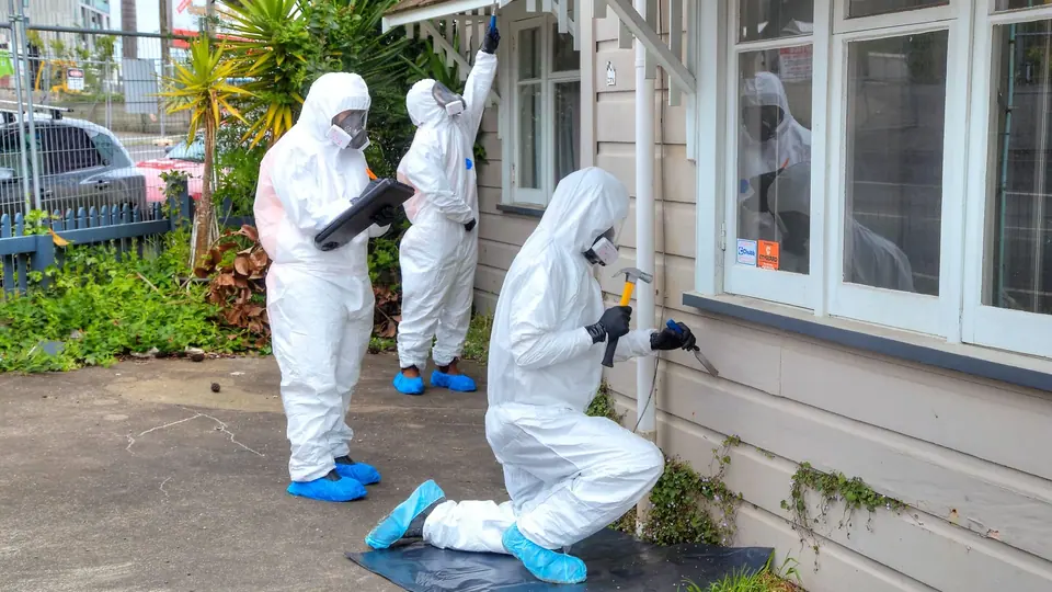 Illustrative professional asbestos-related building work. Not an AAG worksite or a verified local provider.