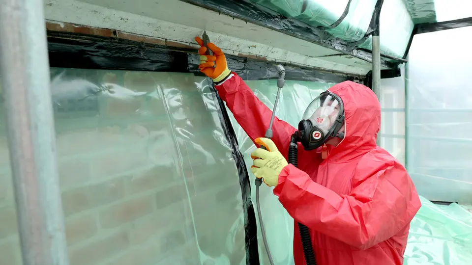 Illustrative professional asbestos-related building work. Not an AAG worksite or a verified local provider.