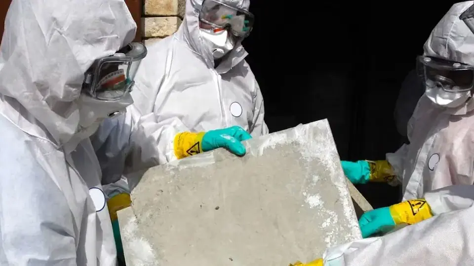 Illustrative professional asbestos-related building work. Not an AAG worksite or a verified local provider.