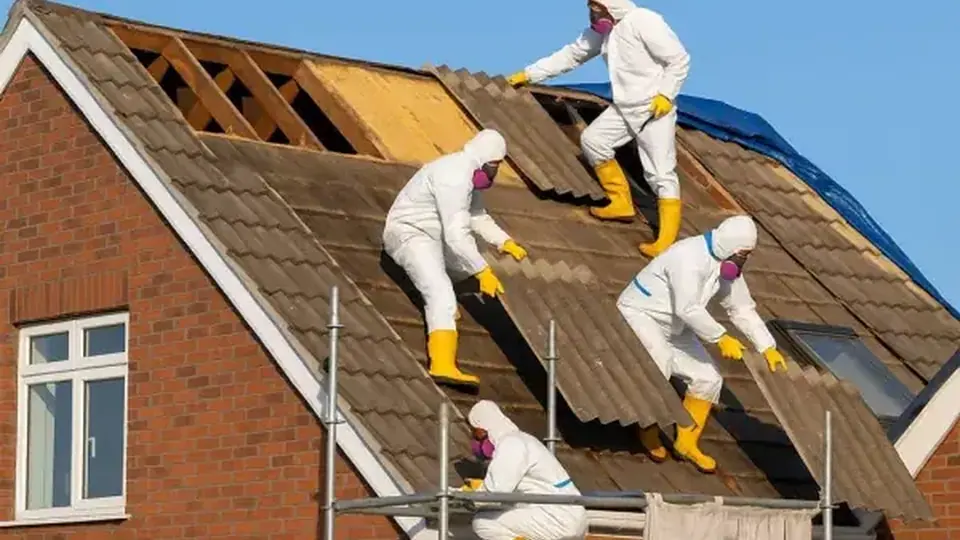 Illustrative professional asbestos-related building work. Not an AAG worksite or a verified local provider.
