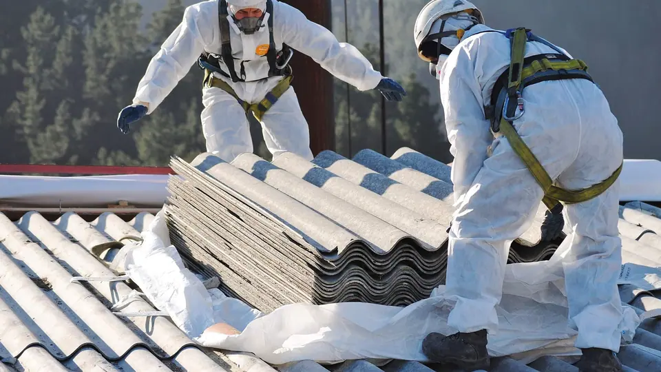 Illustrative professional asbestos-related building work. Not an AAG worksite or a verified local provider.