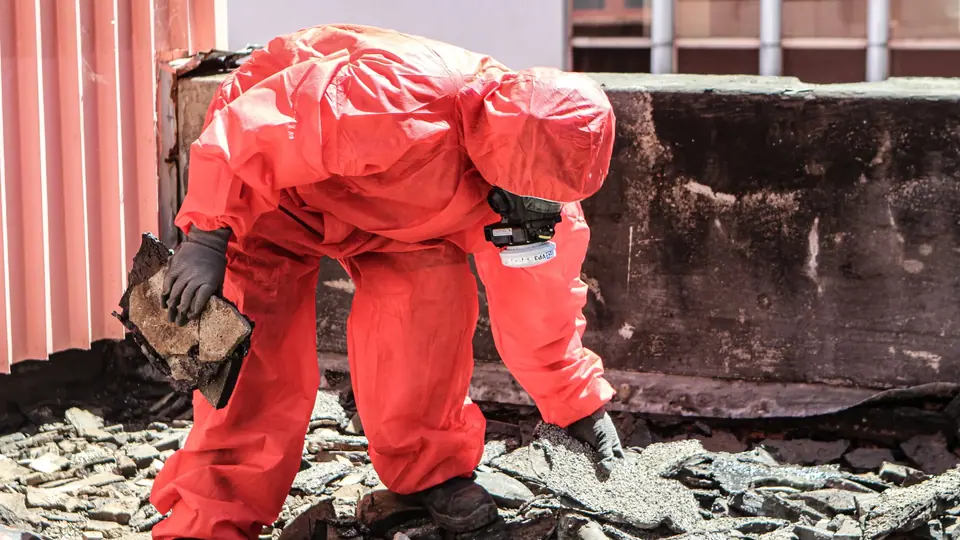 Illustrative professional asbestos-related building work. Not an AAG worksite or a verified local provider.