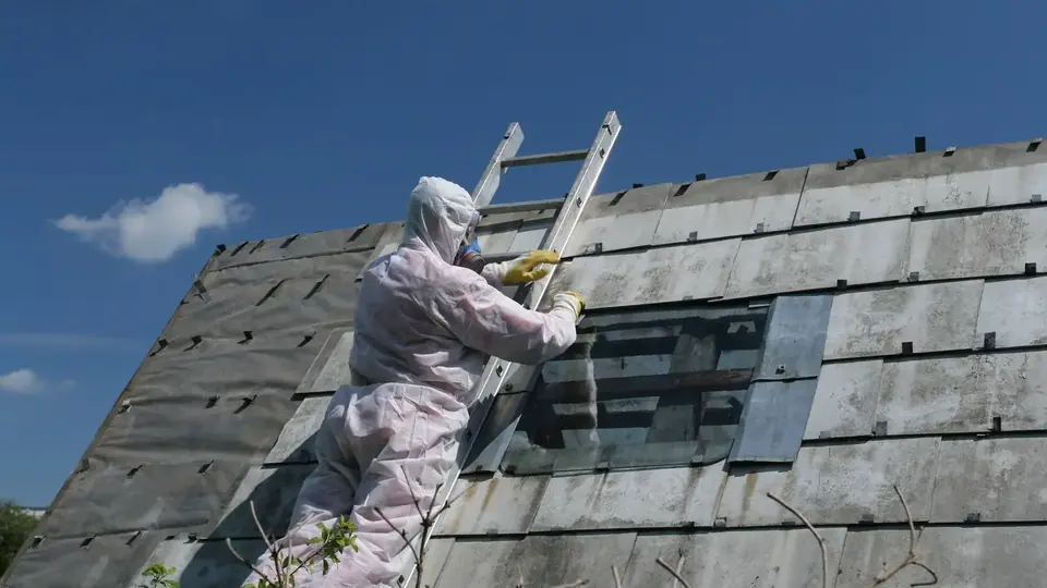 Illustrative professional asbestos-related building work. Not an AAG worksite or a verified local provider.